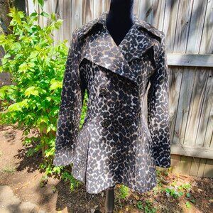 Women's Leopard Coat, Size 4